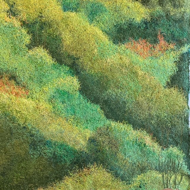 Herbstwald, 50 x 50 cm, 2023