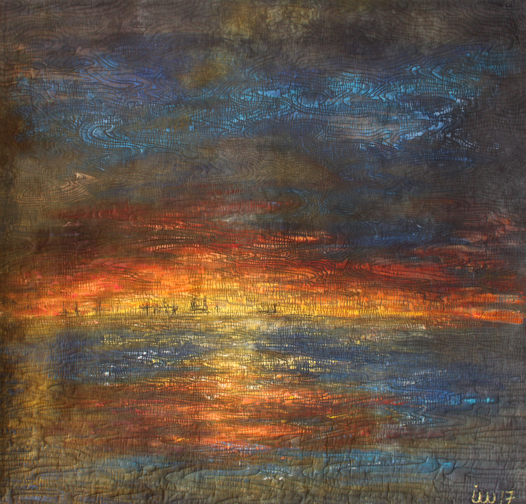Horizonte 4, 92 x 96 cm,
