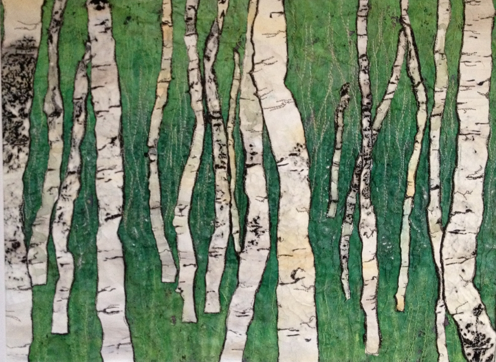 Tanzenden Birken, 40 x 60 cm, 2016