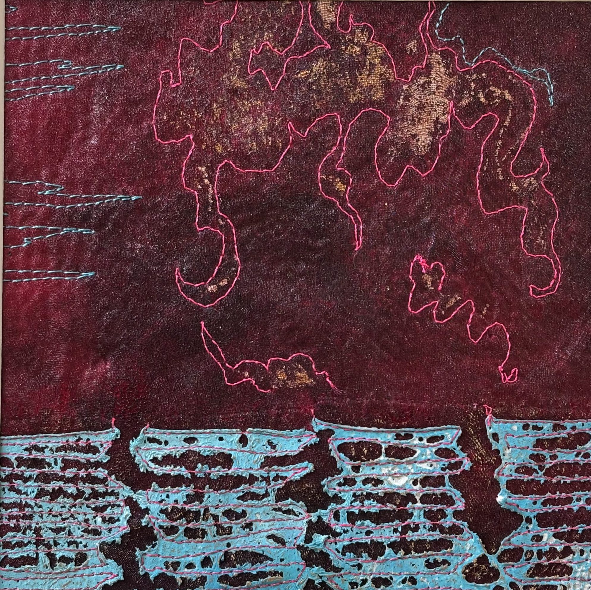 Stickstoff 1,  23 x 23 cm