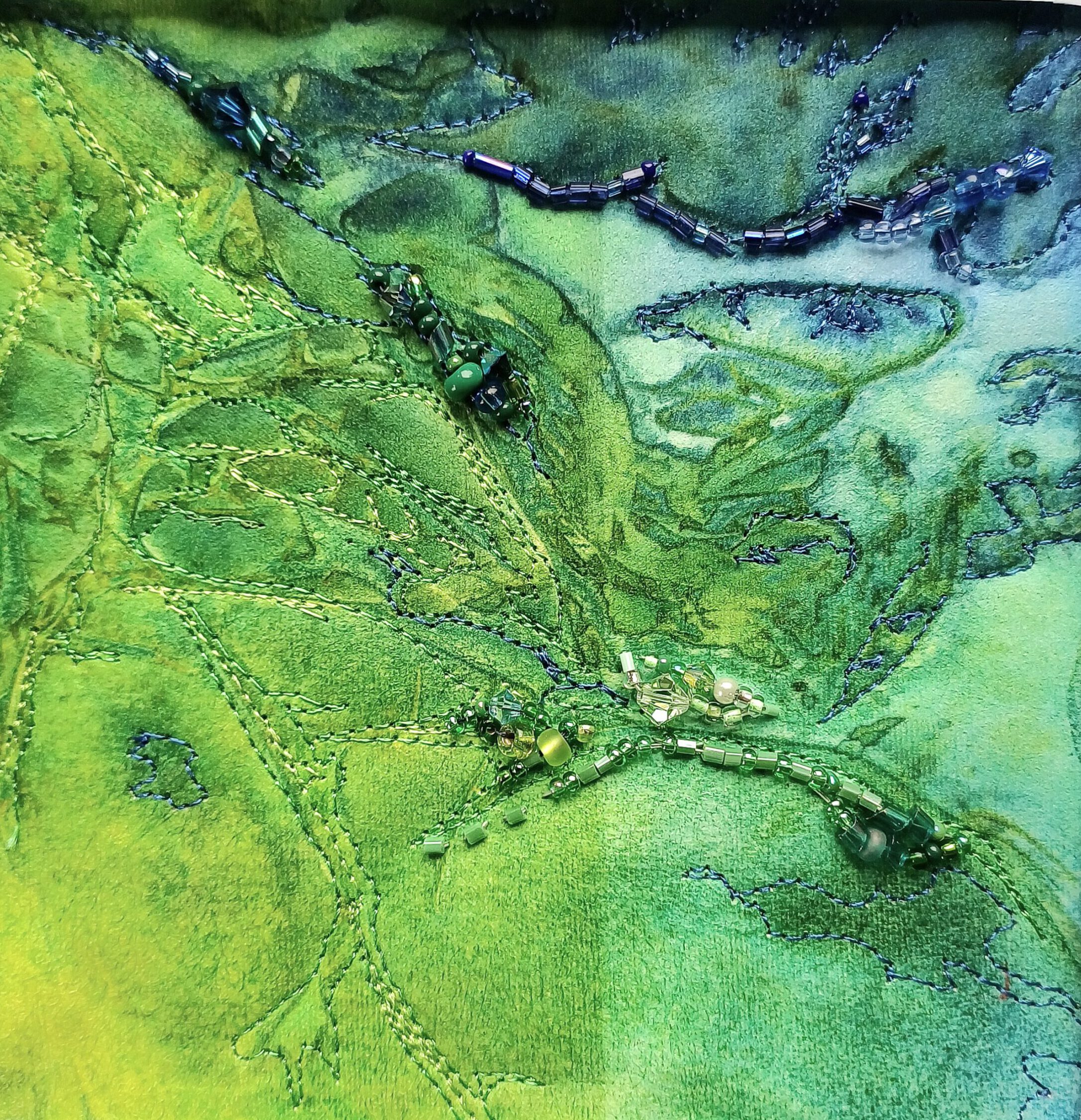 Stickstoff 5,  23 x 23 cm